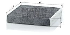 Filtr kabinowy MANN-FILTER CUK1827