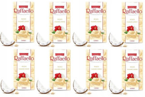 8x90g FERRERO Raffaello czekolada biała