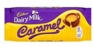 1x120g CADBURY Dairy Milk Caramel czekolada UK