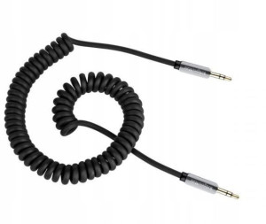 KRUGER&MATZ KM0338 Kabel stereo sprężynka jack-jack 3,5mm 1,5m