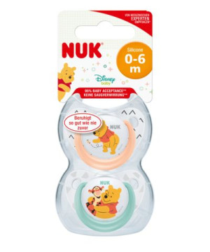 NUK Smoczek 0-6m DISNEY KUBUŚ silikon 2szt