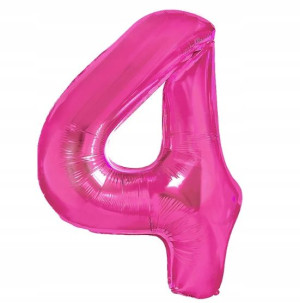 Balony foliowe ciemnoróżowe 40 cm 4