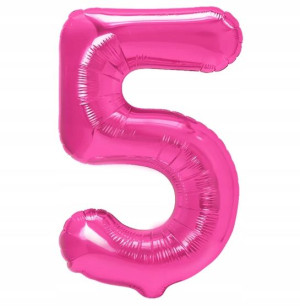 Balony foliowe ciemnoróżowe 40 cm 5