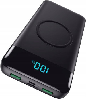 Szybki powerbank QC 4.0 30800mAh indukcja LCD 25W