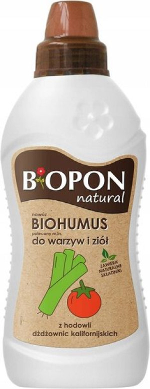 Biopon NATURAL Biohumus nawóz do warzyw i ziół 1L