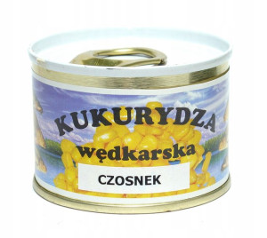Kukurydza wędkarska haczykowa przynęta zanęta CZOSNEK 85 g