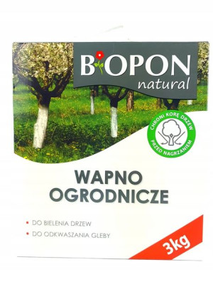 Wapno ogrodnicze 3kg do bielenia odkwaszania gleby
