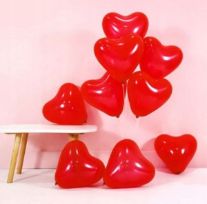 Balony lateksowe SERCA czerwone 12 cali 50 szt.