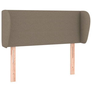 Zagłówek uszak, taupe, 93x23x78/88 cm, tkanina