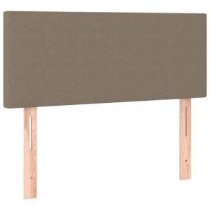 Zagłówek do łóżka, taupe, 90x5x78/88 cm, tkanina