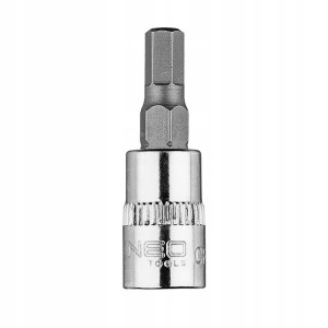 Końcówka sześciokątna H5 na nasadce 1/4", krótka 37mm NEO TOOLS 10-312