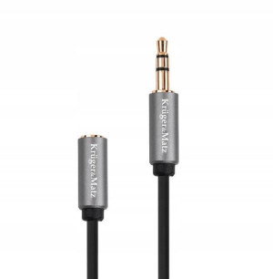 Przedłużacz AUX minijack 3,5mm stereo 1m PREMIUM