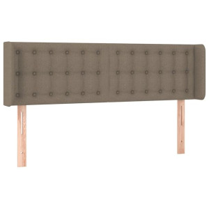 Zagłówek uszak, taupe, 147x16x78/88 cm, tkanina