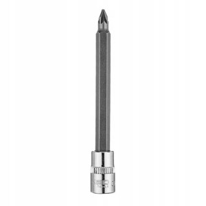 Końcówka wkrętakowa PZ1 na nasadce 1/4", długa, 87mm, bit NEO TOOLS 10-337