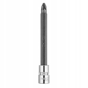 Końcówka wkrętakowa PZ2 na nasadce 1/4", długa, 87mm, bit NEO TOOLS 10-338