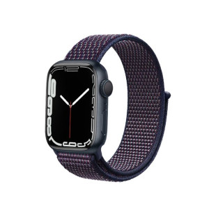 Pasek Crong Nylon Apple Watch 4/5/6/7/SE/8/Ultra 44/45/49mm (Midnight Blue)