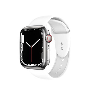 Pasek Crong Liquid Apple Watch 4/5/6/7/SE/8 40/41mm (biały)