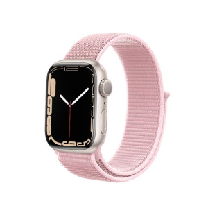 Pasek Crong Nylon Apple Watch 4/5/6/7/SE/8 40/41mm (Powder Pink)