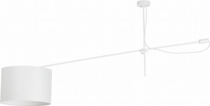 Lampa sufitowa żyrandol LED Nowodvorski VIPER biała, tkanina 6640