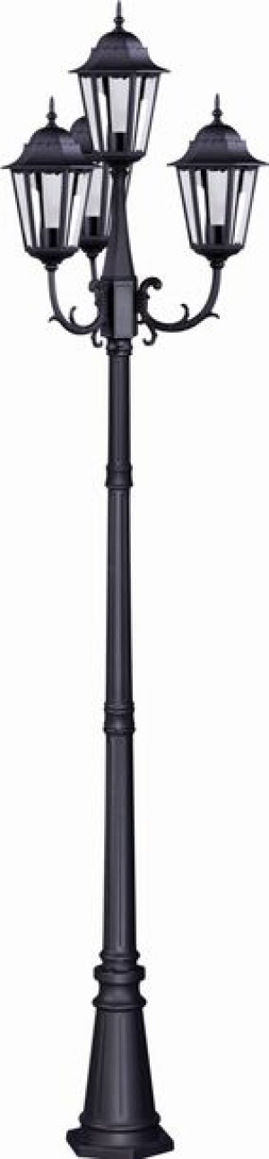 Lampa ogrodowa latarnia uliczna 4xE27 Kaja LOZANA K-7006A2/4 CZARNY