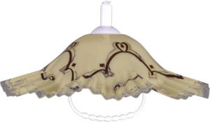 Lampa wisząca kapelusz beżowo-brązowa Kaja LAMBADA K-3266