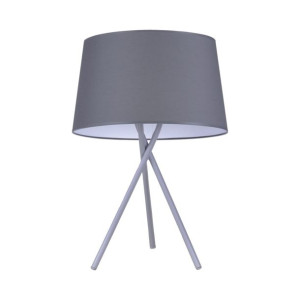 Lampa stołowa szara nowoczesna E27 Kaja REMI GRAY K-4372