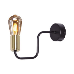Kinkiet industrialny czarny metalowy LED Kaja KUGA K-4943