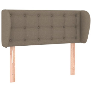 Zagłówek uszak, taupe, 103x23x78/88 cm, tkanina