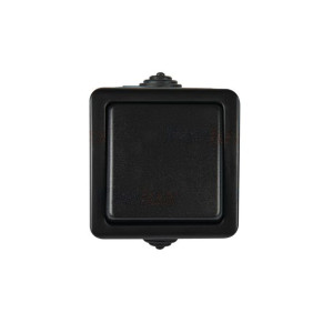 Łącznik schodowy czarny IP54 TEKNO Kanlux 27354