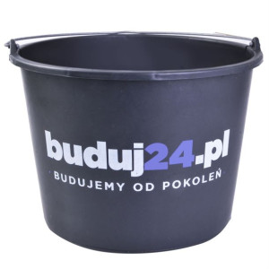 Wiadro Budowlane Gospodarcze Czarne 12l 1szt