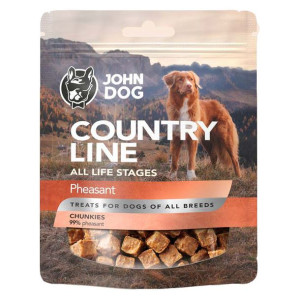 JOHN DOG Country Chunkies Pheasant Bażant 100g przysmak