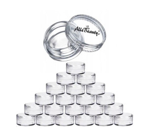 10x zakręcany słoiczek 10ml 7g z logo Allebeauty