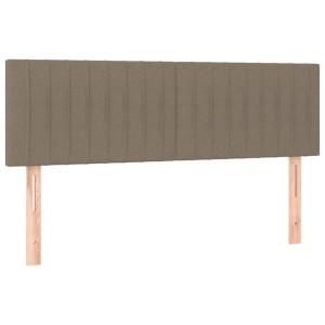 Zagłówki do łóżka, 2 szt., taupe, 72x5x78/88 cm, tkanina
