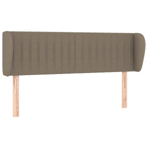 Zagłówek uszak, taupe, 147x23x78/88 cm, tkanina