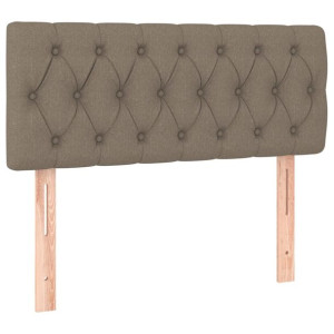 Zagłówek do łóżka, taupe, 100x7x78/88 cm, tkanina