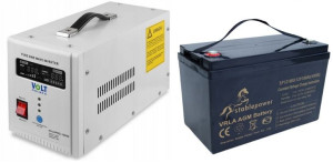 Zasilacz Awaryjny Ups 1000w + Akumulator 100ah Agm