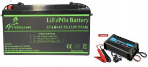 Zestaw Akumulator Lifepo4 Stablepower 150ah+ładowa