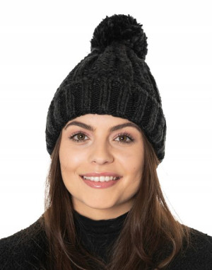 Ciepła Czapka Zimowa Damska Beanie z Pomponem D5-1
