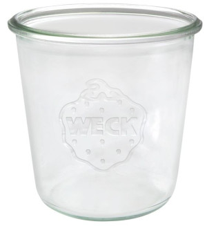 Zestaw Słoików WECK 580 ml śr 100 mm 6 sztuk Bez dodatków
