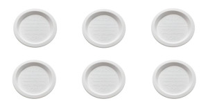 Zestaw Wieczek WECK Plastikowe średnica 80 mm 5 sztuk