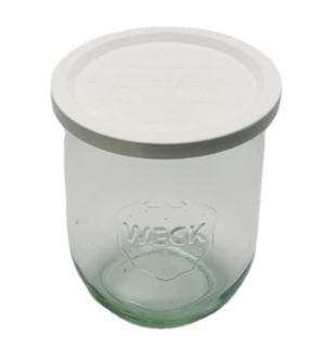 Zestaw Słoików 1062 ml śr 100 mm 6 sztuk + Plastikowe wieka