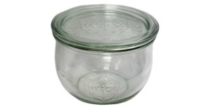 Zestaw Słoików 370 ml śr 80 mm 6 sztuk + Szklane wieka