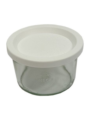 Zestaw Słoików 200 ml śr 80 mm 6 sztuk + Plastikowe wieka