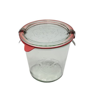 Zestaw Słoików Pojemność 160 ml śr 60 mm 12 szt Szklane wieka zapinki gumki