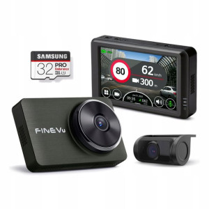 Rejestrator FineVu 2xFHD 3.5" GPS Fotoradary