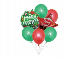 Balony Świąteczne 45 cm Zestaw 7 szt. Święta