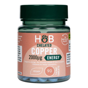 Chelated Copper 2000 mcg (90 tabl.)