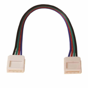 Łącznik złączka do pasków taśm LED RGB dwustronny 10mm Eko-light EKPZ754