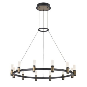 Lampa wisząca Italux Alamo industrialna czarny mat PND-280110130-12A-MBL