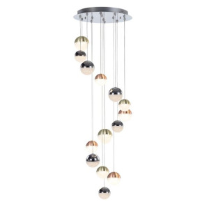 Lampa wisząca Italux Mocado LED nowoczesna chrom  PND-13112146-14A-CR